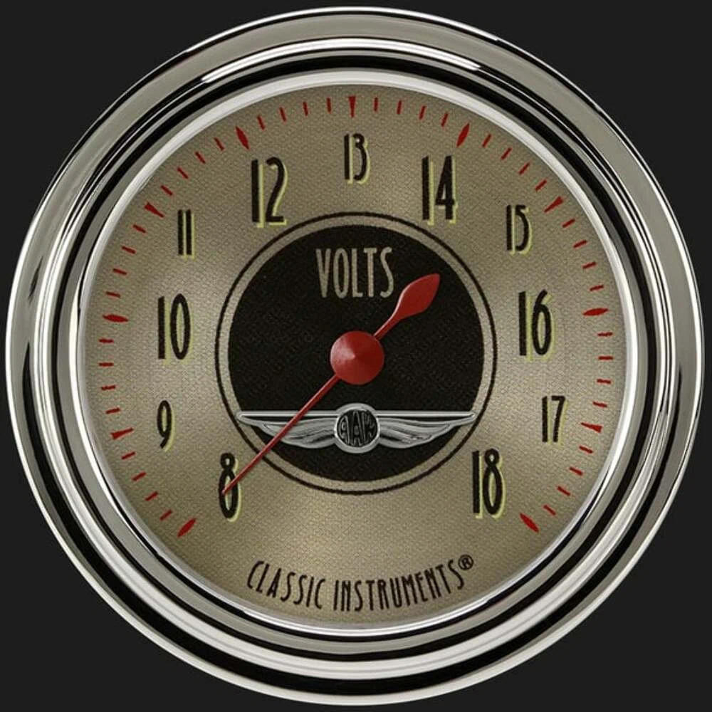 All American Nickel 2 5_8_ Voltage Gauge AN330SLC